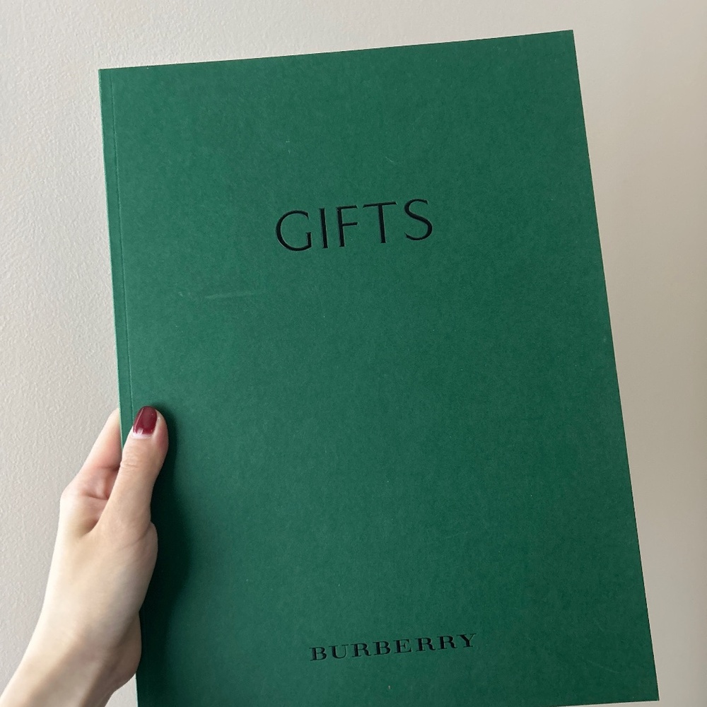 Burberry book magazine